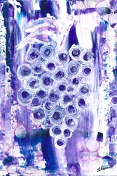 Abstrakte violette Trauben