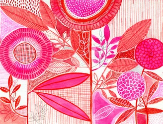Buntes Blumenabstrakt