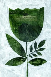 Strukturierte Grüne Blume