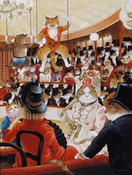Illustration aus Cats Galore! A Compendium of Cultured Cats (veröff. 2015)