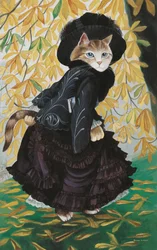 Illustration aus Cats Galore! A Compendium of Cultured Cats (veröffentlicht 2015)