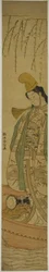 Shirabyoshi-Tänzerin in einem Asazuma-Boot