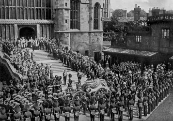 Die Beisetzung von König Eduard VII., Windsor, Berkshire, 1910.
