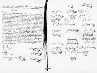 Abdankungserklärung von Christina, Königin von Schweden, 1654