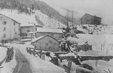 Dorf Praz de Fort, St. Bernhard Route