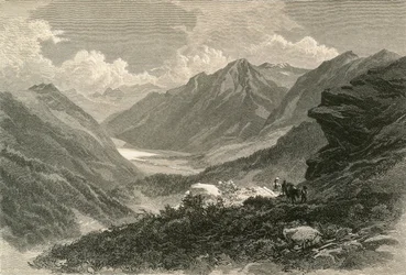 Szene im Puschlavtal, Südbünden