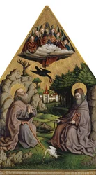 Die wunderbare Speisung des Heiligen Antonius und des Heiligen Paulus des Einsiedlers