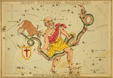 Taurus Poniatowski, Serpentarius, Scutum Sobiesky und Serpens, Illustration aus 