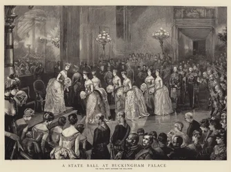 Ein Staatsball im Buckingham Palace