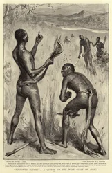 Geliehene Federn, ein Brauch an der Westküste Afrikas