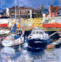Blick auf den Hafen von Lowestoft