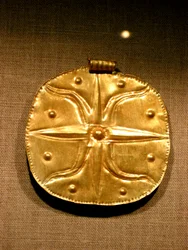 Palästino-syrisches Anhänger aus Kanaan, ca. 1750 v. Chr. (Gold)