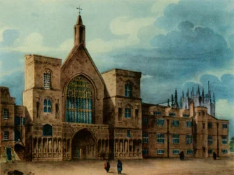 New Palace Yard und Eingang zur Westminster Hall, 1947