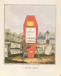 Eine Grabidee: Eine Wohnung für einen alleinstehenden Herrn, veröffentlicht 1828