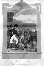 Leutnant Yeo tötet den Gouverneur und nimmt das Fort von Muros an der spanischen Küste, 1816