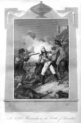 Sir Ralph Abercrombie 1734-1801 in der Schlacht von Alexandria, 1816