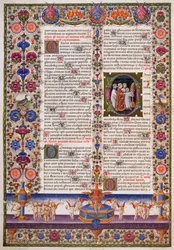 Das Buch der Psalmen, aus Band I der Bibel von Borso d