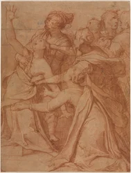 Ein Wunder des Heiligen Philipp Benizzi: Die Heilung einer besessenen Frau, ca. 1557