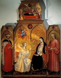 Verkündigung Mariens mit den Heiligen Cosmas und Damian