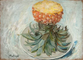 Ananas auf einem Teller