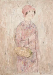 Mädchen mit rosa Hut