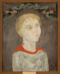 Mädchen mit Blumenkranz