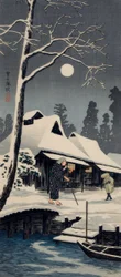 Mondschein auf Schnee