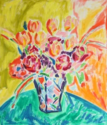 Lebendiges florales Stillleben