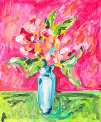 Lebendiges florales Stillleben