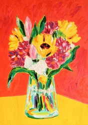 Lebendiger Blumenstrauß