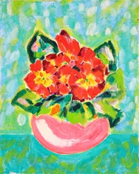 Lebendige rote Blüten