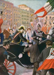 Giovanni Passanante versucht, König Umberto I. zu ermorden