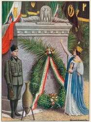Der Altar auf dem Campidoglio für die Gefallenen der faschistischen Revolution