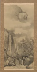 Landschaft mit Wasserfall, 1828