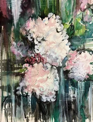 Träumerisches Blumenabstrakt