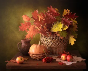 Rustikales Herbststillleben