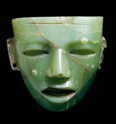 Jade-Maske (Teotihuacan-Kunst aus Mexiko, ca. 250-600)