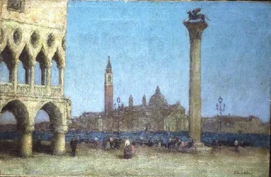 Die Piazzetta, Venedig, Dämmerung