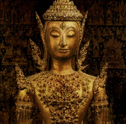 Stehender Buddha in der Abhaya-Mudra, Rattanakosin-Stil, Mitte des 19. Jahrhunderts