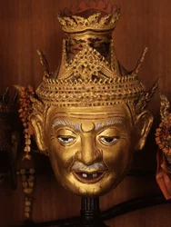 Maske eines Reshi oder Einsiedlers für das Khon-Theater
