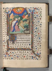 Stundenbuch Gebrauch von Paris: Fol. 77r, David, ca. 1420