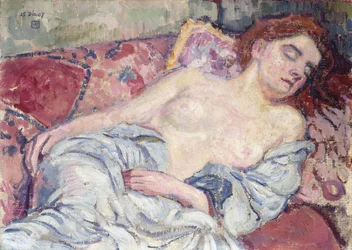 Akt auf einem Diwan, 1907