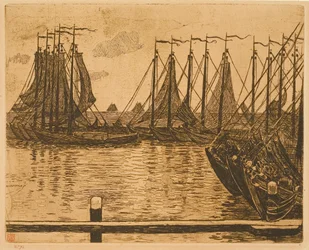 Volendam (Niederlande), Boote auf der Reede