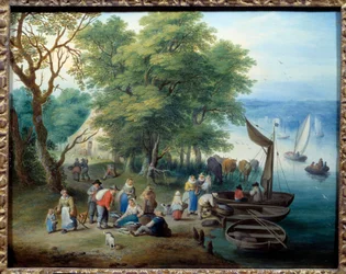 Zurück vom Fischen (Theobald Michau)