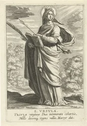 Heilige Ursula (Serie: Weibliche Heilige, Speculum Illustratum Virginum)