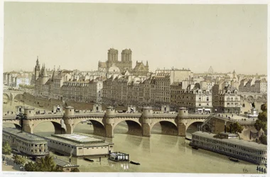 Île de la Cité und die Pont Neuf in Paris
