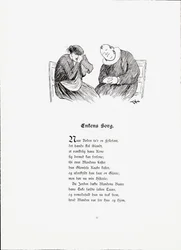 Illustration aus dem Buch Historier von Peter Munthe, veröffentlicht von Dybwad (Norwegen, 1896)