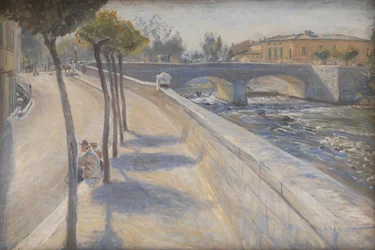 Der Fluss Liri, Italien