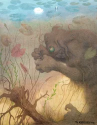 Nokken beim Fischen