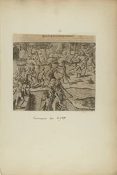 Quomodo Captivos in Reditu Suo Tractarint(?) (aus dem Buch, Americae, Teil drei)